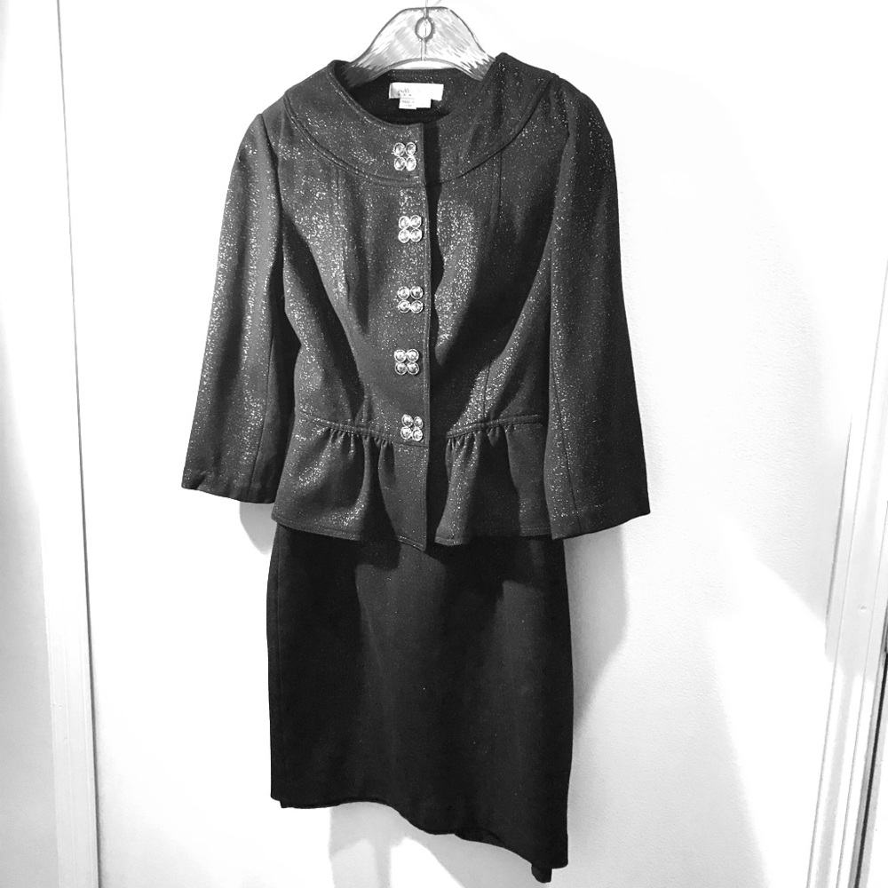 Kay Unger Black Skirt Suit